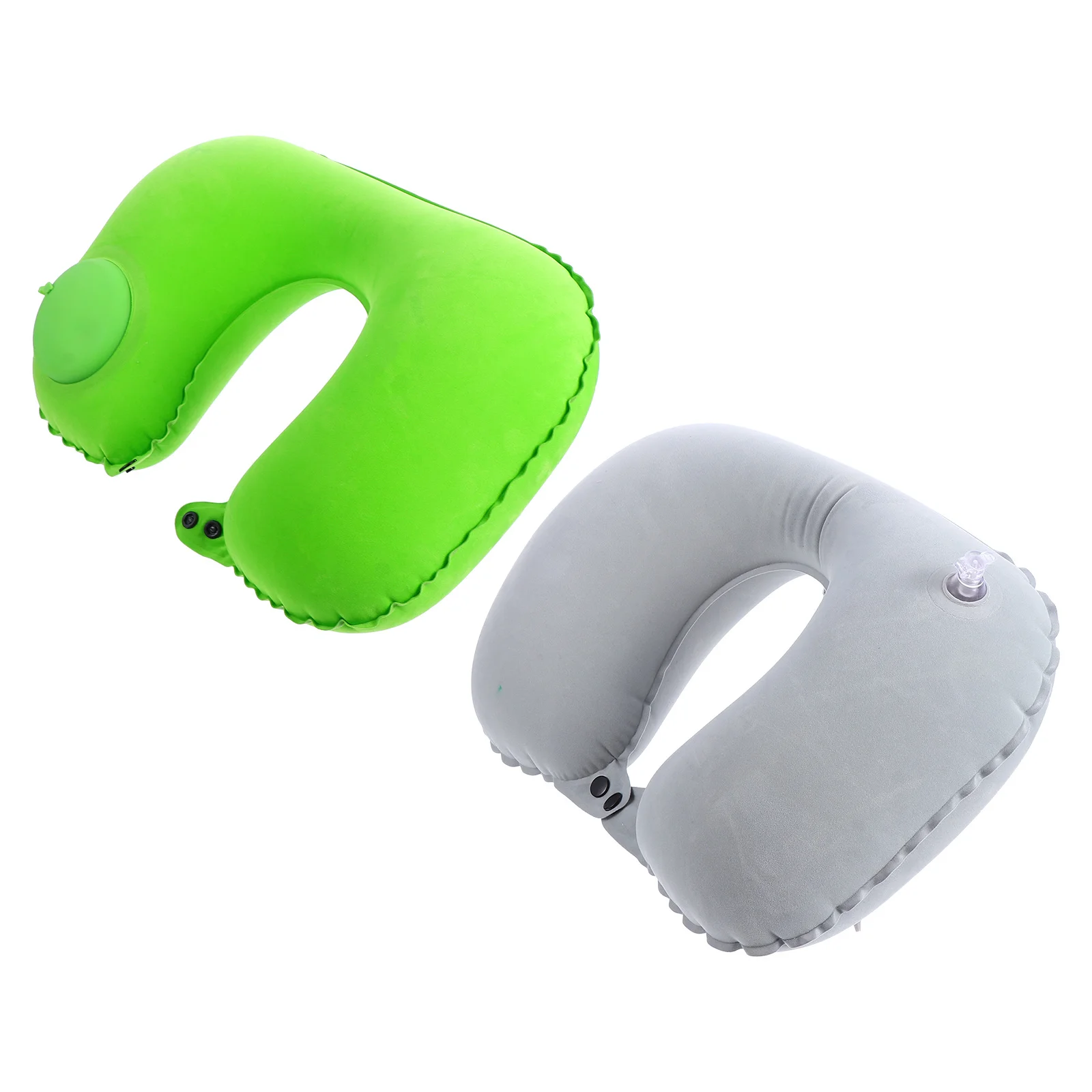 

2Pcs Inflatable Neck Pillows Lightweight Portable Eco-Friendly Travel Support Cushions Comfortable U-Shaped Sleep Nap Pillows