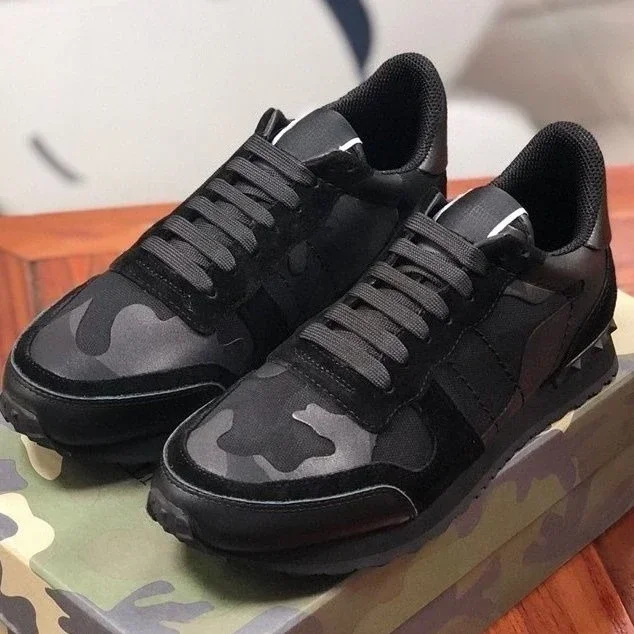 

2025 Men's Camouflage Street-Style Low-Top Sneakers High-End Versatile Sports Casual Trendy Bestseller Office Daily Shoes