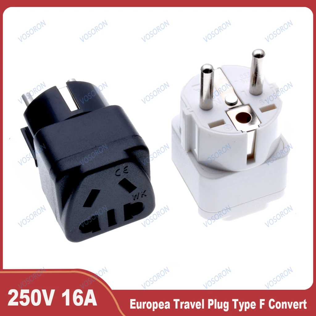 Adapter wtyczki UE CN AU Australia Typ I do typu F Gniazdo wtyczki zasilania podróżnego Europejski koreański adapter konwersji
