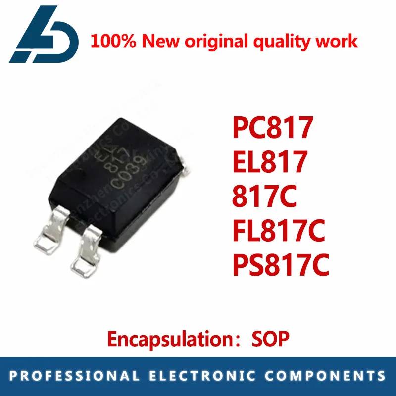 100PCS PC817 EL817 817 817C FL817C PS817C sop Optocoupler IC