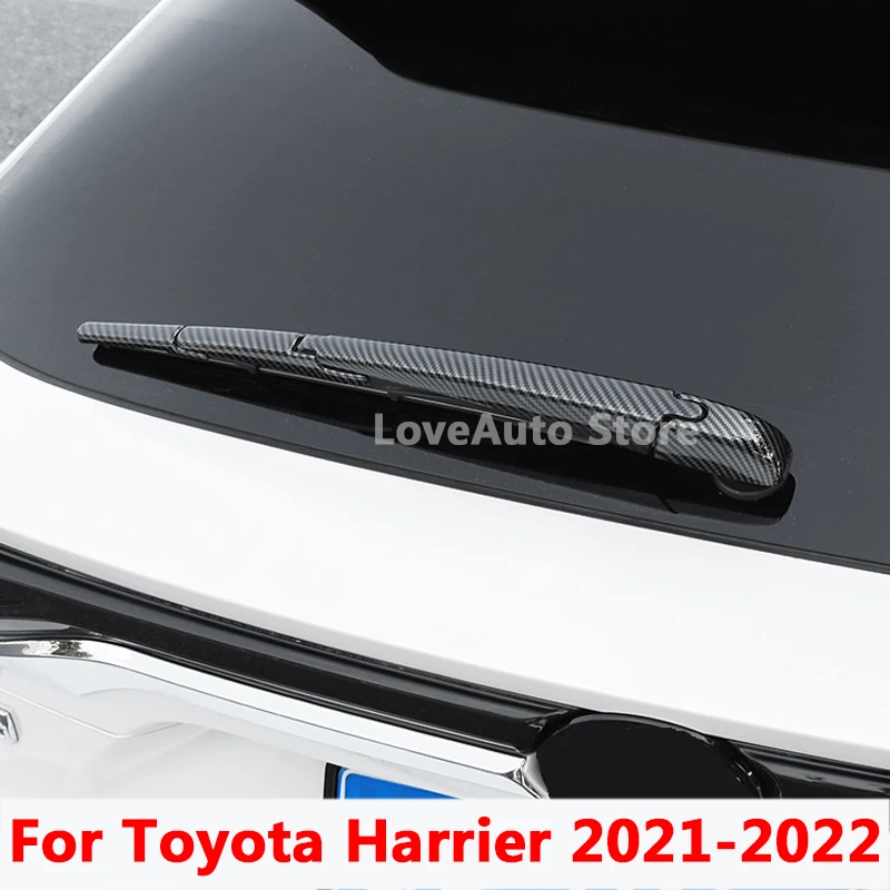 

For Toyota Harrier 2021 2022 Car ABS Rear Wiper Trim Strip Rear Trunk Wiper Bright Exterior Protective Accessories Cover