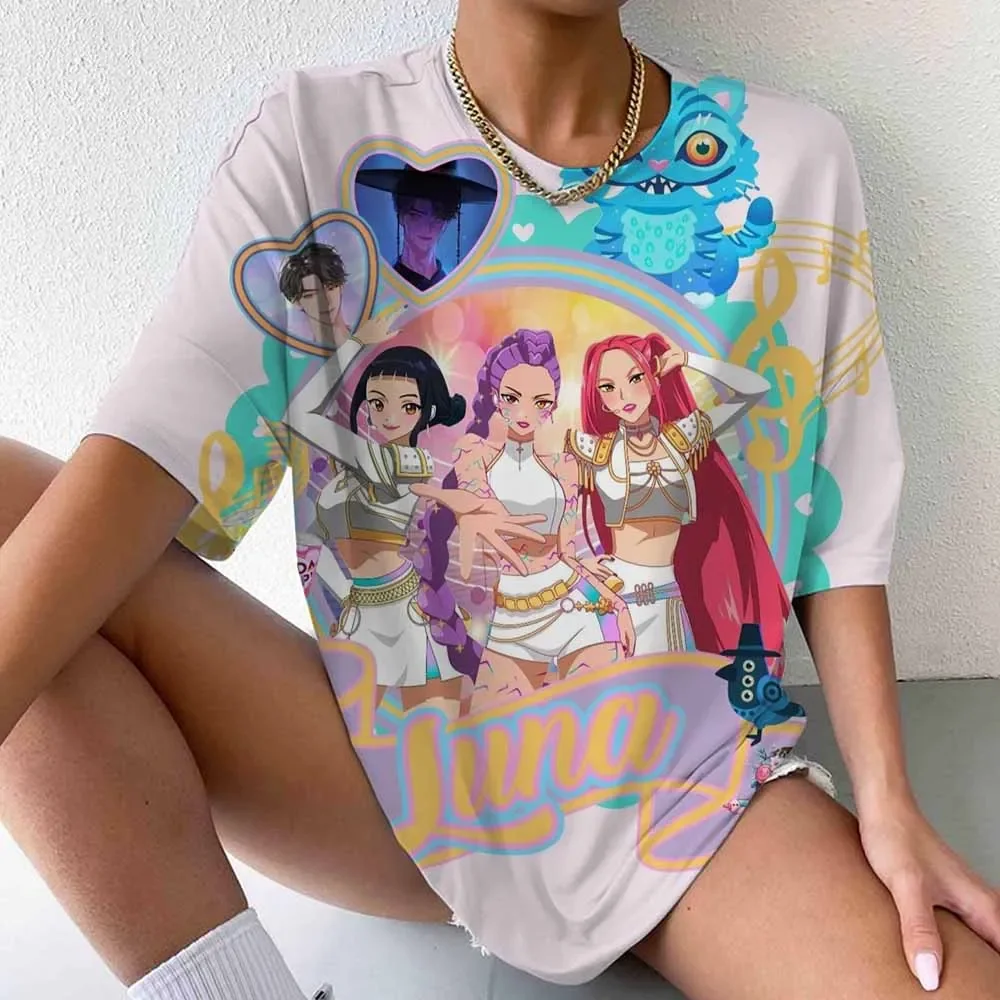 

Лидер продаж, корейская американская уличная футболка Kpop Witch Hunt, 3D женская одежда для взрослых и детей, футболка большого размера, подарок