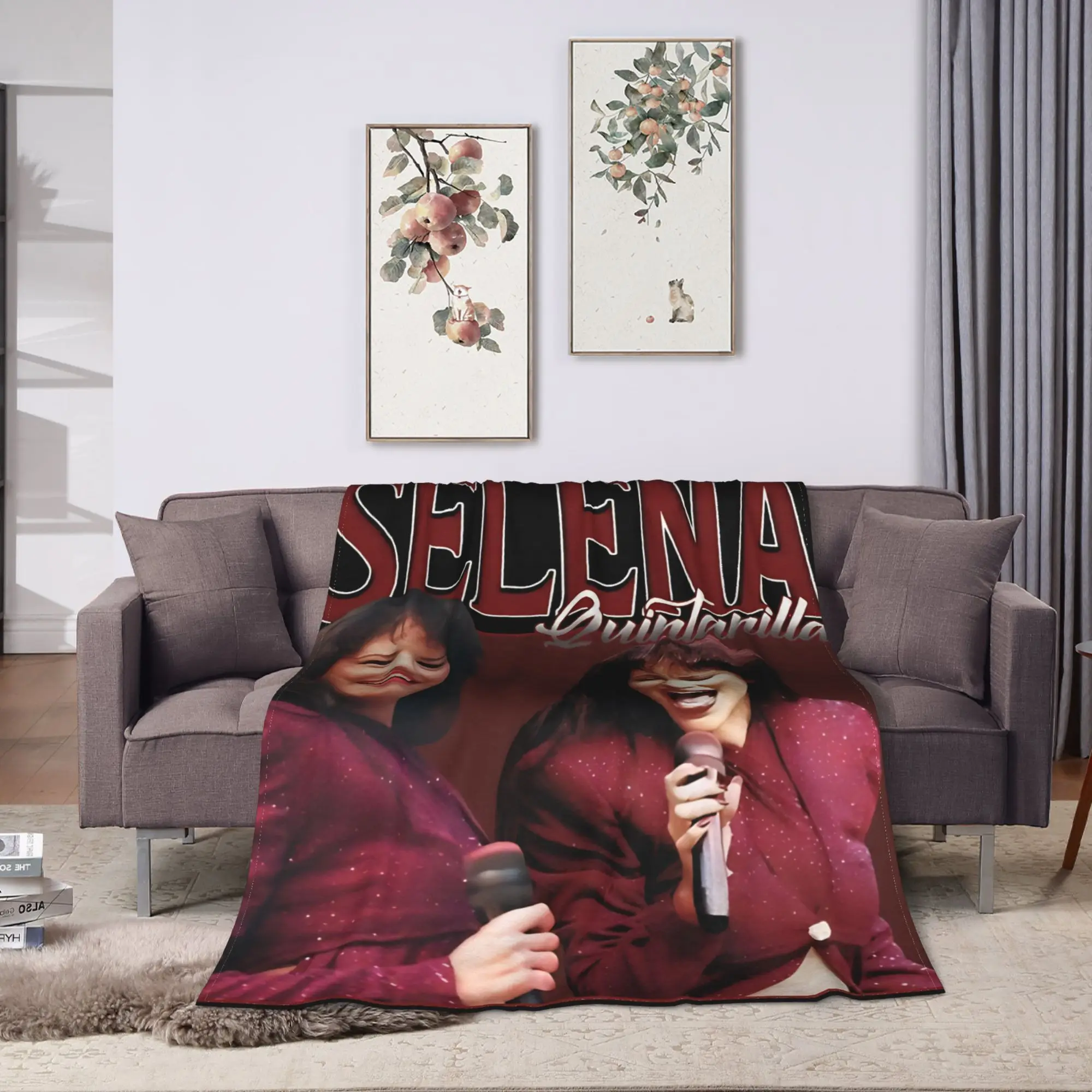 Selena quintanilla Blanket  Super Soft Fluffy Plush Throw Blanket For Couch Bed Camping Flannel Bedspread Bed Cover