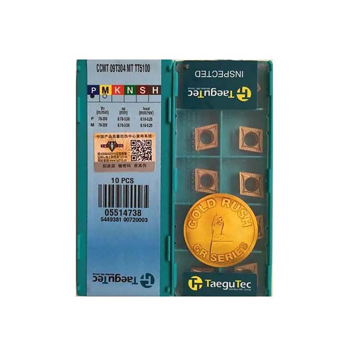 TaeguTec 100% Nguyên Bản CCMT CCMT09 CCMT09T308 PC TT9080 CCMT09T302 FA CT3000 Trung Carbide Biến Dạng