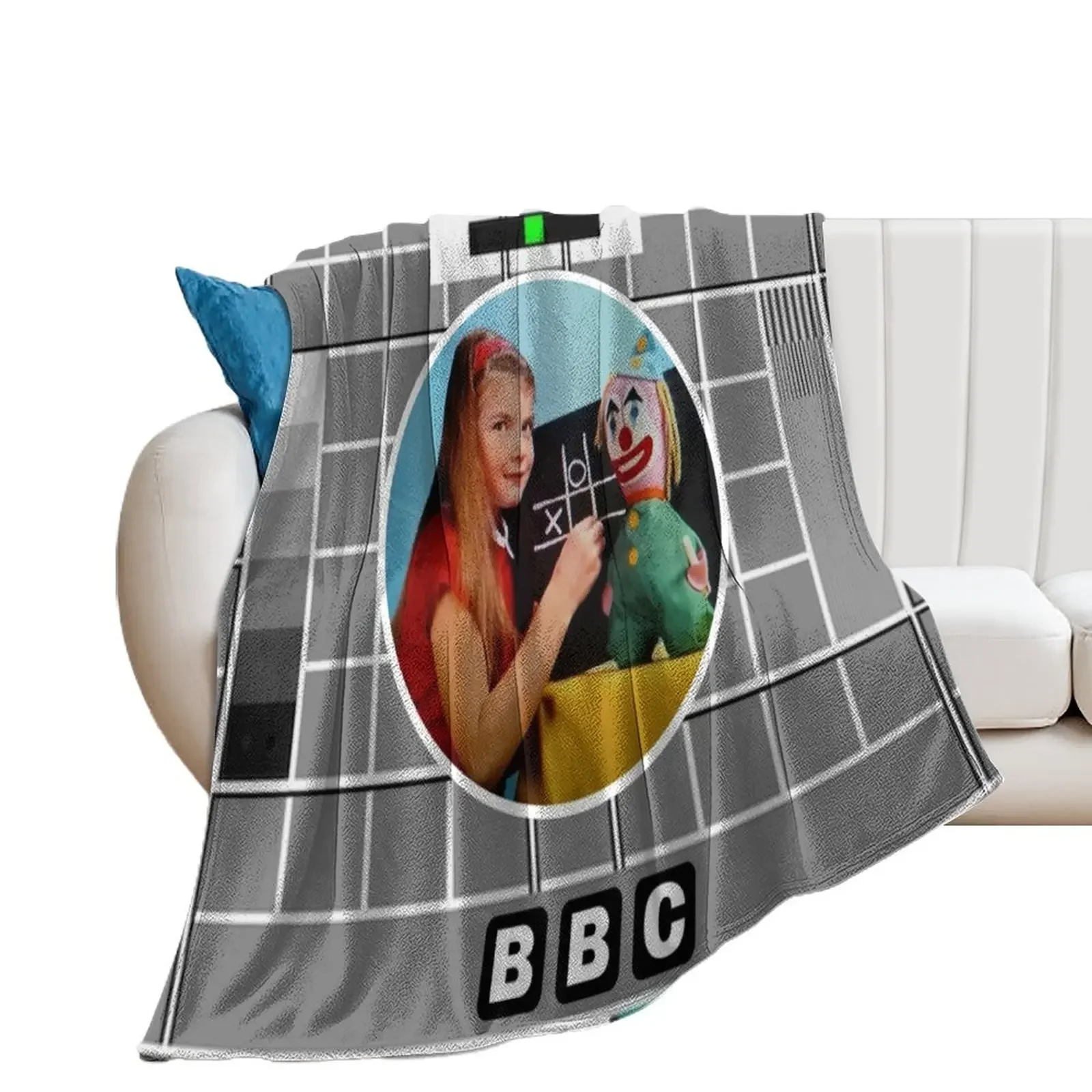 Test card Throw Blanket Flannel Winter beds for babies Decorative Sofa Blankets