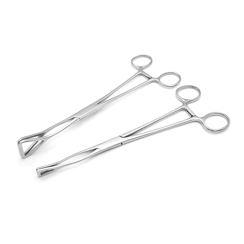 Medical Triangular Lobe Forceps Thoracoscopic Lung Tissue Forceps Holding Forceps With Teeth Abdominal Cardiothoracic Surgical I