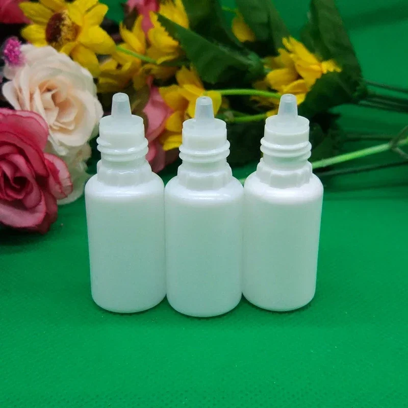 5ml 10ml 15ml 20ml White Eye Drop Plastic Bottle Medicinal Water Cosmetic Liquid Dropping Container Light Avoid Squeeze Bottle