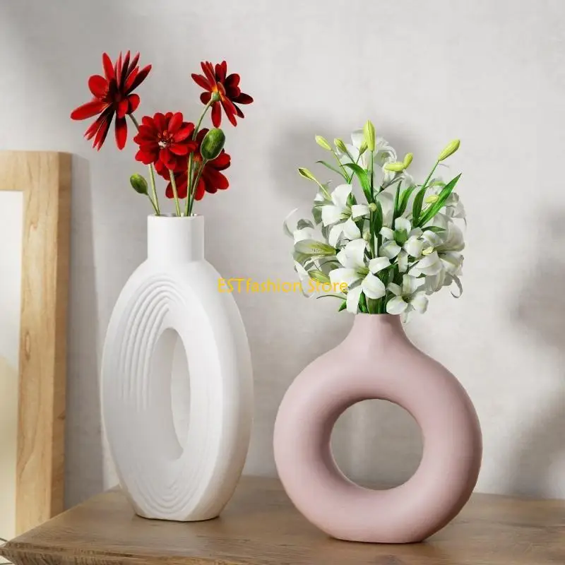 Y5GC Silicone Mold for Making Nordic Flower Vase Handmade Home Decoration Mold Decorative Planter Molding Accessories