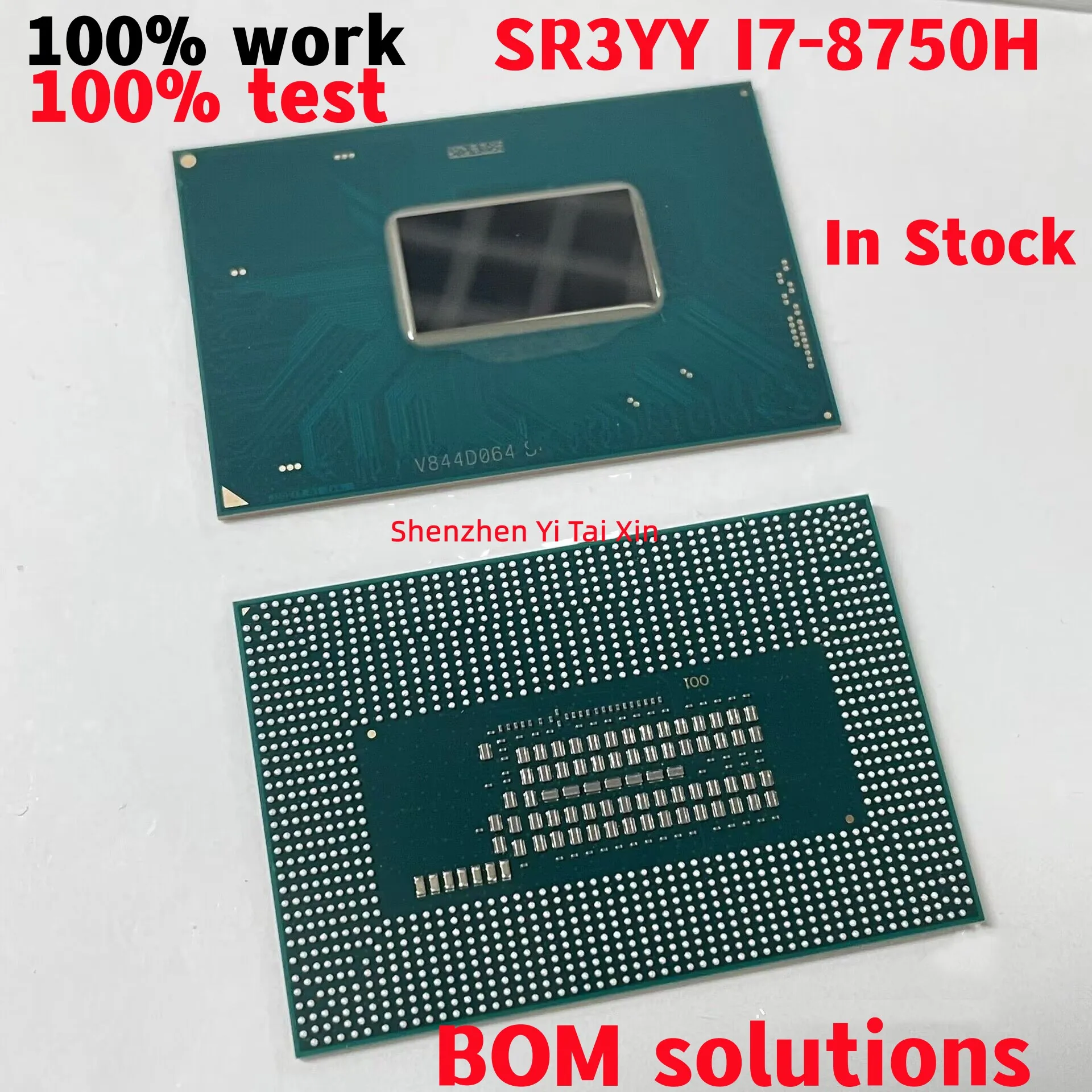 100% New SRCX2 I7-8700B SRCX4 I5-8400B SR3YY I7-8750H SR3YZ I7-8850H SR3Z0 I5-8300H SR3Z1 I5-8400H BGA