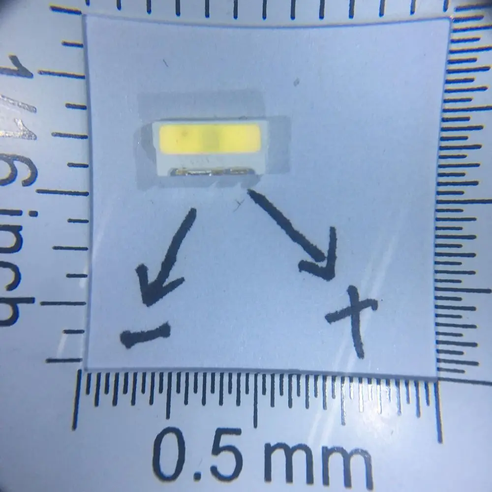 60Pcs Voor Lumen Led Tv Toepassing Led Backlight Edge Led Serie 1W 3V 7032 Koel Wit Led lcd Tv Backlight