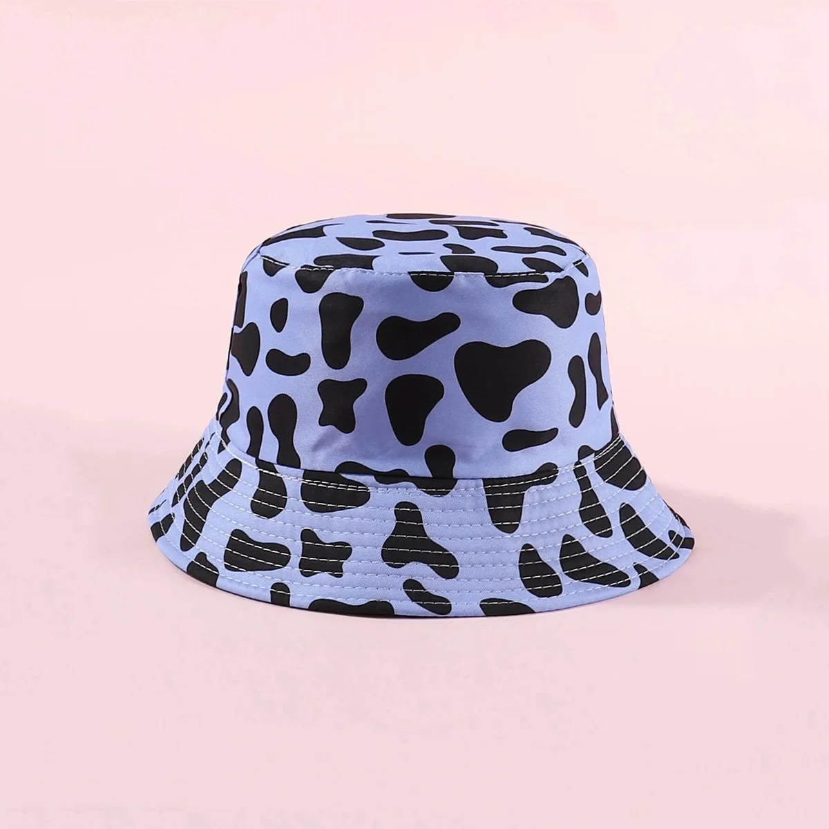 Spring and summer new sunscreen bucket cap female man cartoon print luxury fisherman hat hip-hop party panama hat cute bob hat