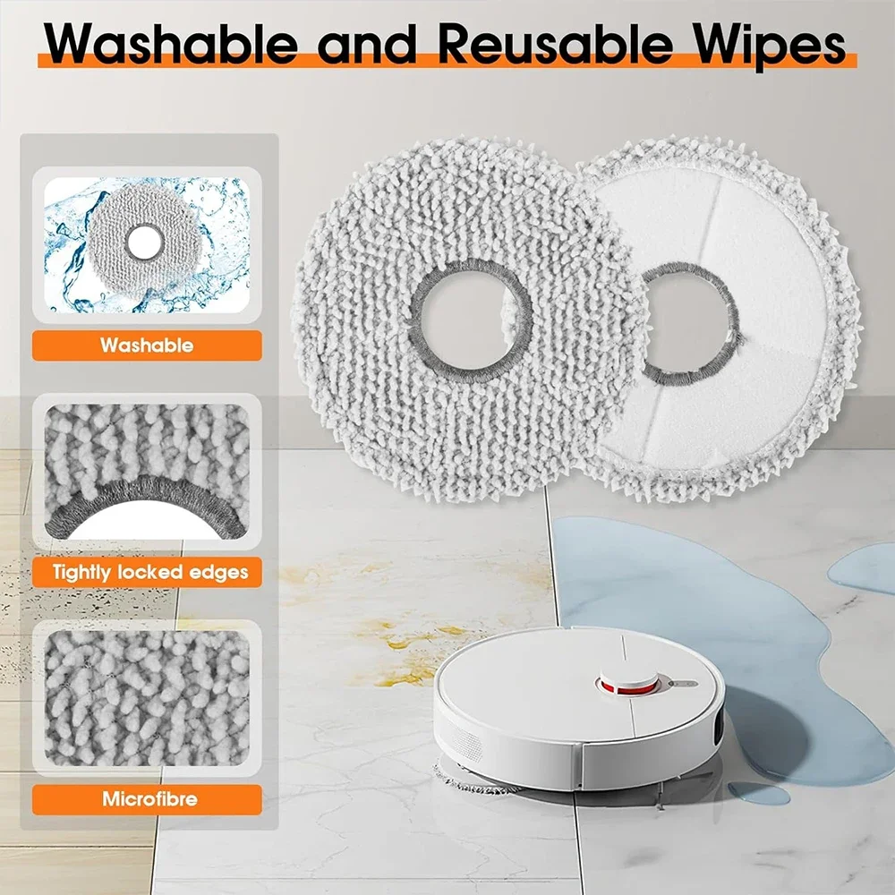 For Xiaomi Robot Vacuum X20 + / X20 Plus, Dust Bag Mop Cloth Accessories, Main Side Brush Hepa Filter Replacement Parts