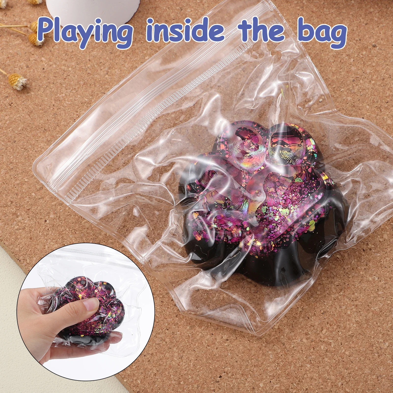 3 pièces jouets Squishy drôle jouet extensible mignon enfants presser jouet patte presser Fidget sensoriel cadeaux pour les enfants