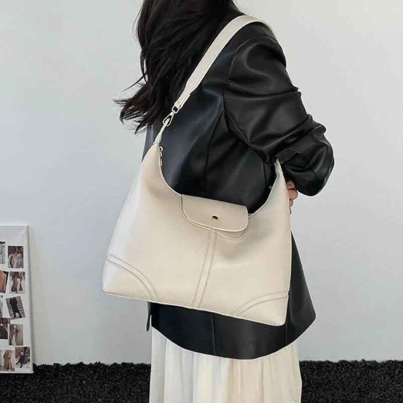 

Элегантная кожаная сумка-тоут в винтажном стиле, модная повседневная сумка через плечо для женщин, для ежедневного использования на улице