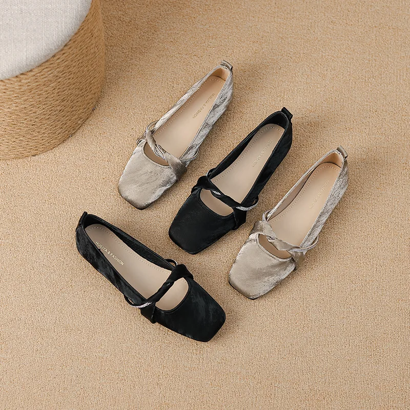

Women Mary Jane Shoes Flat Soft Comfortable Fairy Style with Dress Casual Walking Shoes