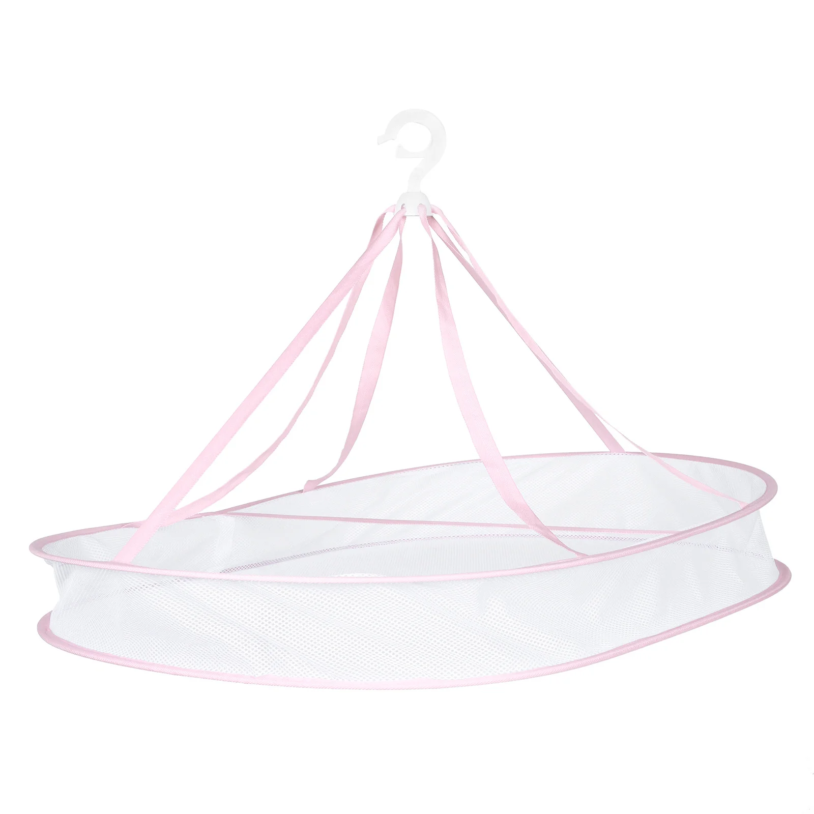 

Laundry Drying Basket Single Layer Folding Clothes Hanger Container Practical Long Service Clothes Falling