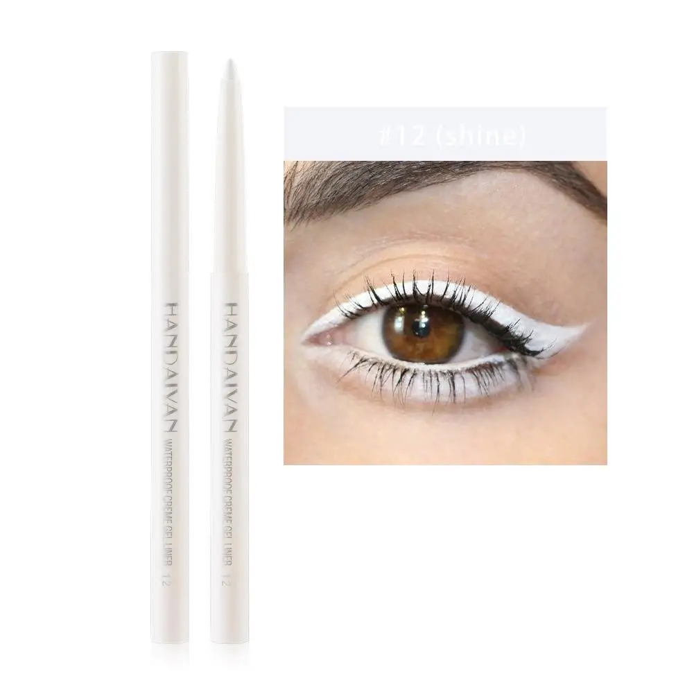 Matita Gel per Eyeliner opaca coreana facile da indossare matita per occhi crema colorata gialla 20 cosmetici bianchi trucco blu donna Colo O9o2