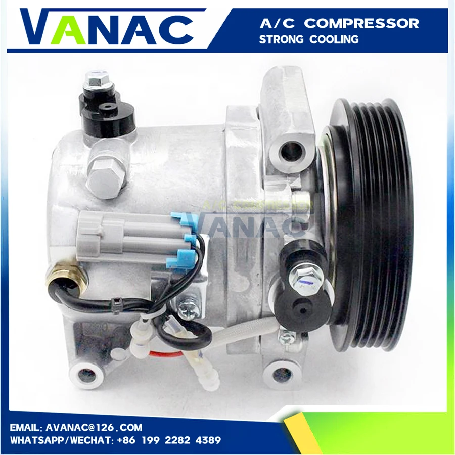 Air Conditioning AC Compressor for Fiat FIORINO Palio Mobi UNO NOVO FLEX 51980391 52050384 CS10099 51786321 52093153