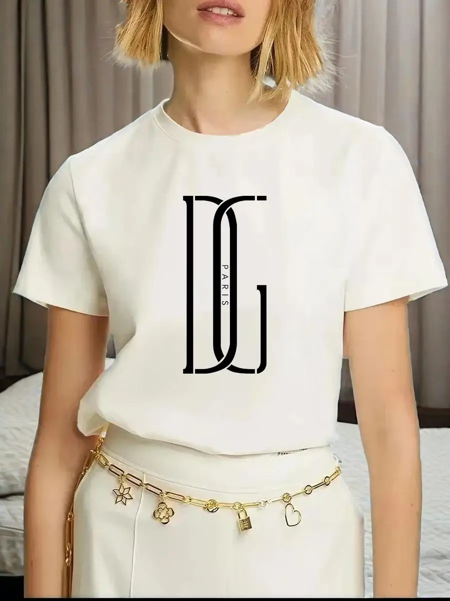 

Plus Size Women '90s Trend Cute Fashion Graphic Cartoon Short Sleeve Summer Street Y2K Shirt Printed T-shirt Clothing White Tops