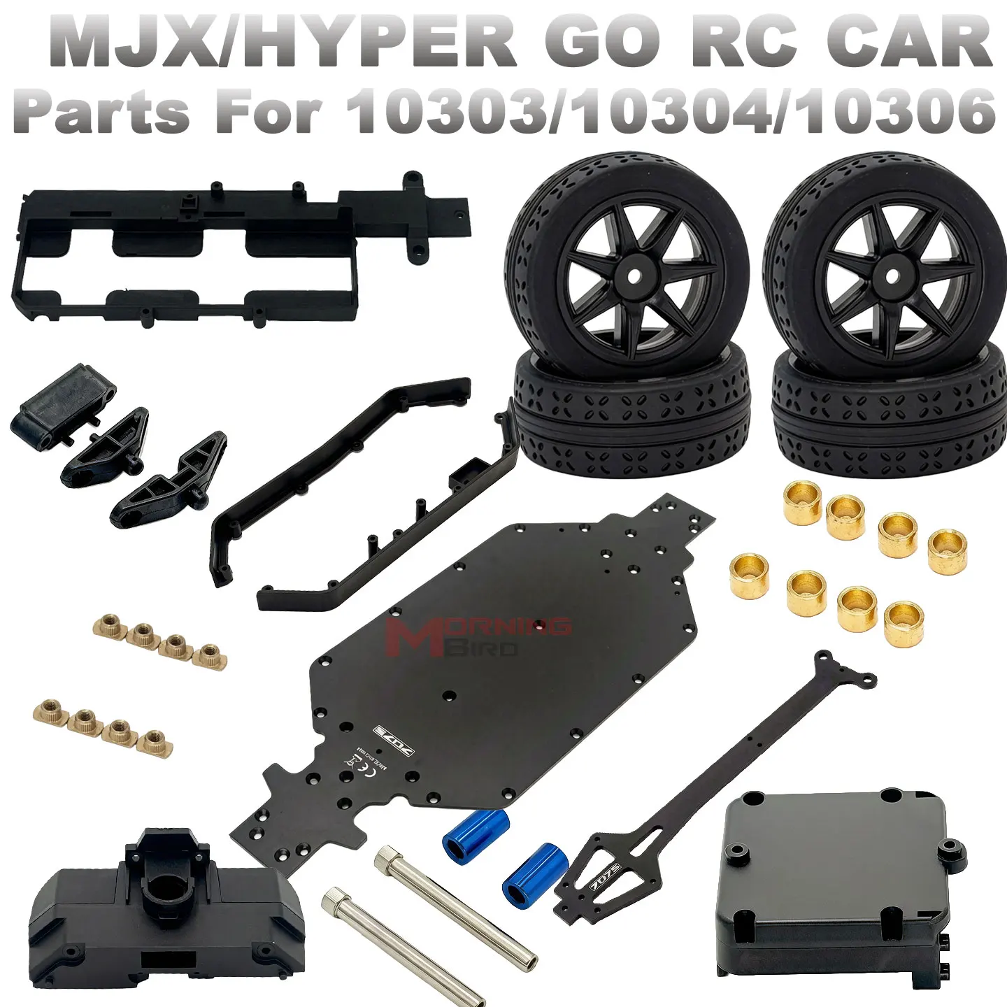 1/10 MJX Hype Go 10303 10304 10306 RC Truck Spare Parts  Tires Chassis Parts Bushing