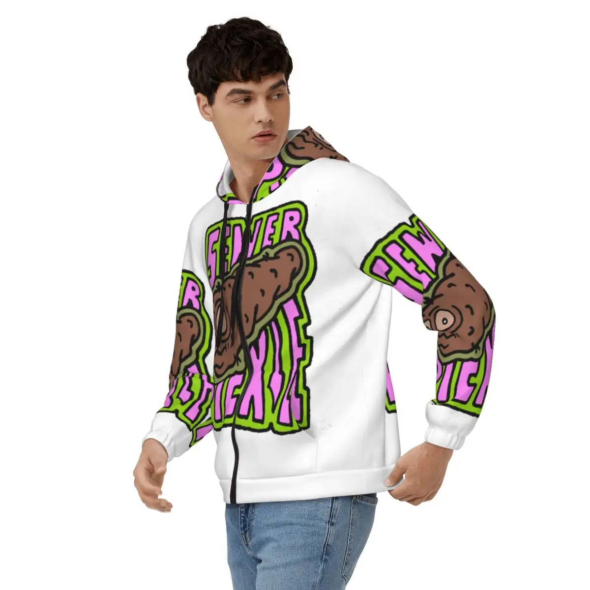 Sewer Pickle Zipper Hoodie Harajuku Pullover Autumn Winter Men Women Sweatshirts Long Sleeve Tops