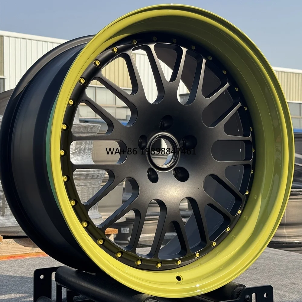 

15 16 17 18 19 20 21 22 23 24 Inch 5X112 5X114.3 3 Piece 6061-T6 Alloy Wheel Rims Custom Deep Dish Lip Forged Racing Car Wheels