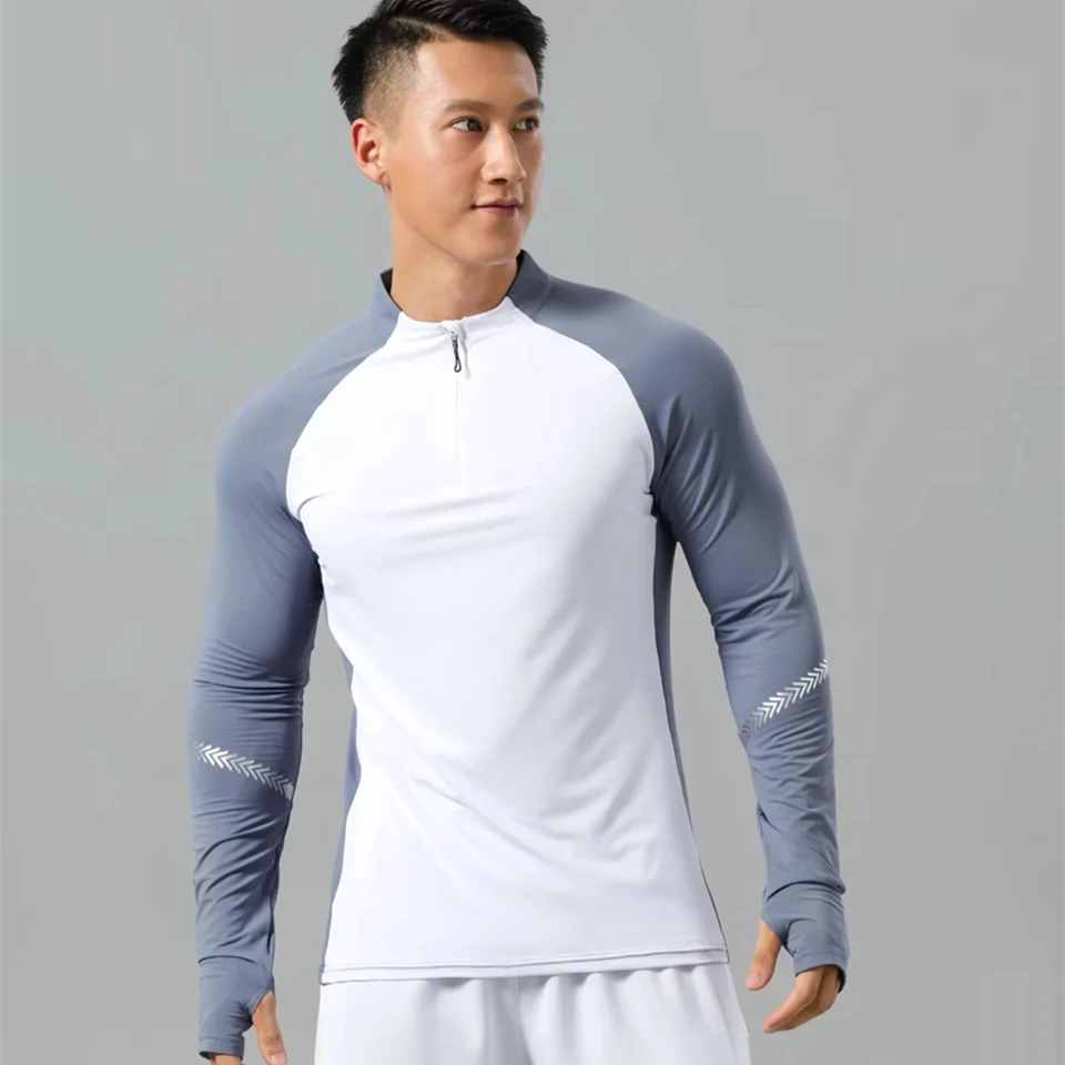 Men Autumn Long Sleeve Athletics Tops Running Shirts Speed Sports Fitness T Shirt Guys Mens Clothing Athlete Track Field Singlet