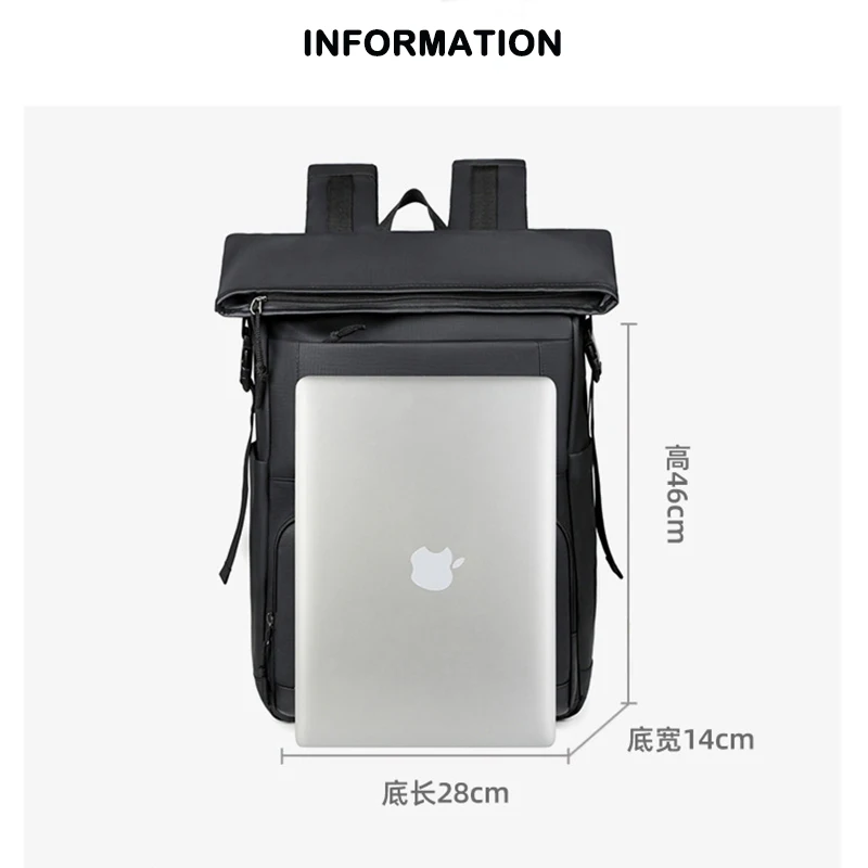 Buylor 2025 جديد متعدد الوظائف حقيبة ظهر للأعمال للرجال 15.6 بوصة حقيبة لابتوب سعة كبيرة التنقل على ظهره حقيبة مدرسية للطلاب #2