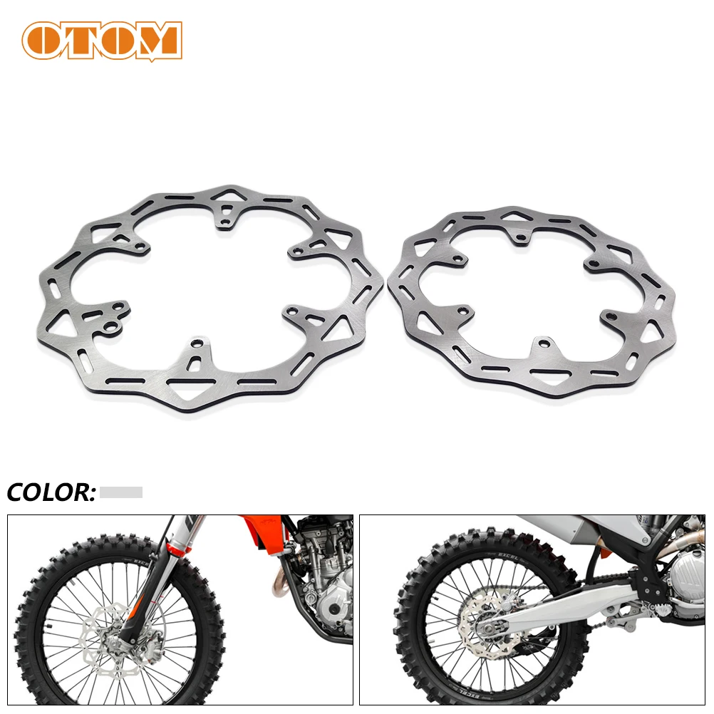 

OTOM 2022 New Motocross Front And Rear Brake Disc Steel Rotors Disk 260/220mm 6 Holes For KTM EXC HUSQVARNA HUSABERG GASGAS MC-F