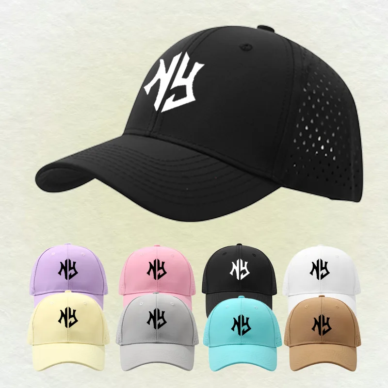 Women Men New Quick Drying Hat Breathable Waterproof Sports Baseball Cap With Letter Print for Outdoor Sun Protection Hat