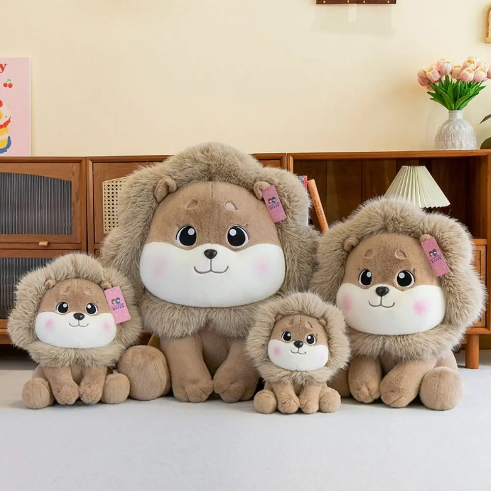 

Kawaii PP хлопок лев плюшевые игрушки пушистая коллекция мягкая реалистичная кукла лев Ins мягкие лесные животные мягкая кукла для девочек