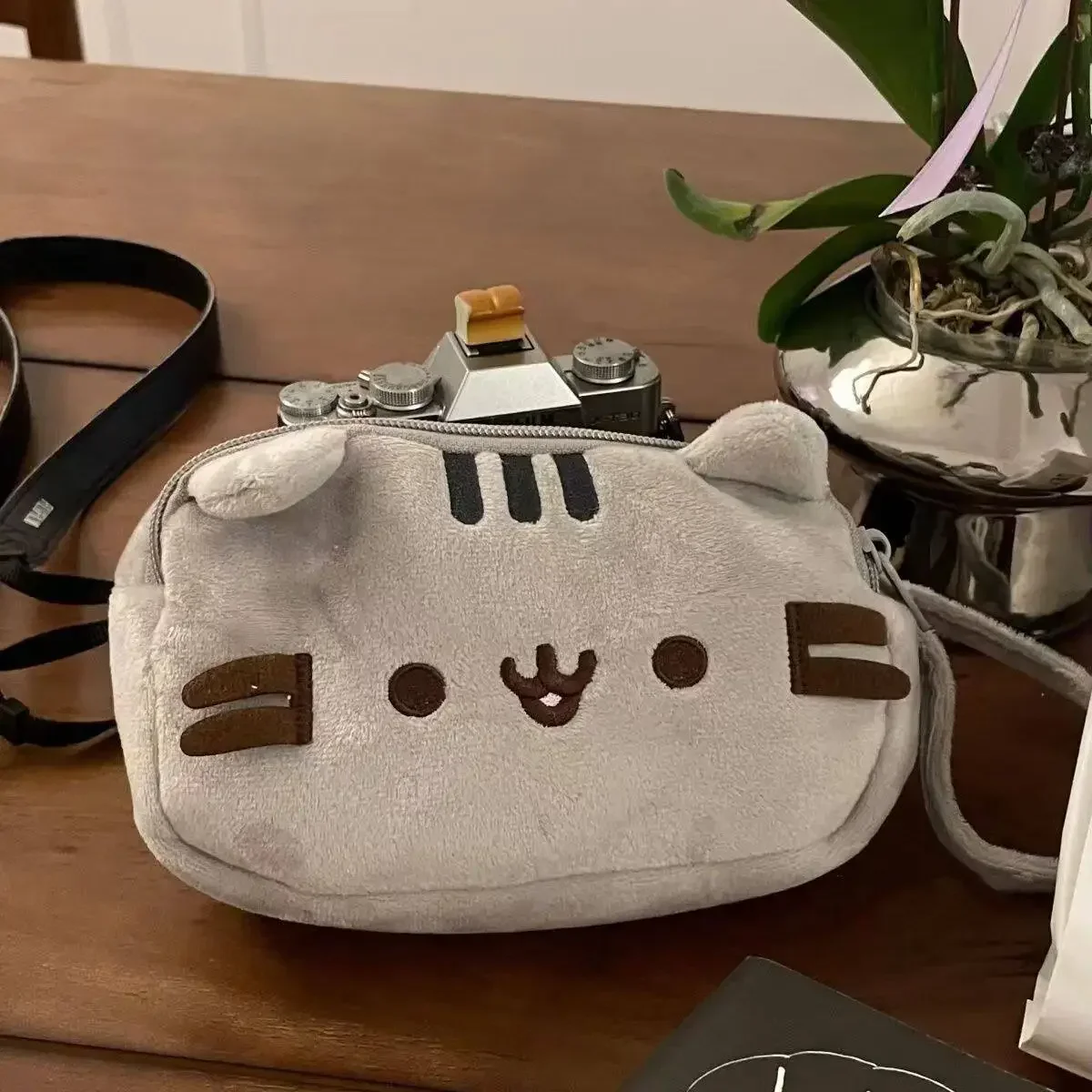 Cute Pusheen Pencil Case Cartoon Fat Cat Large Capacity Student Stationery Storage Pouch Multi Purpose Travel Cosmetic Bag Gifts view 3