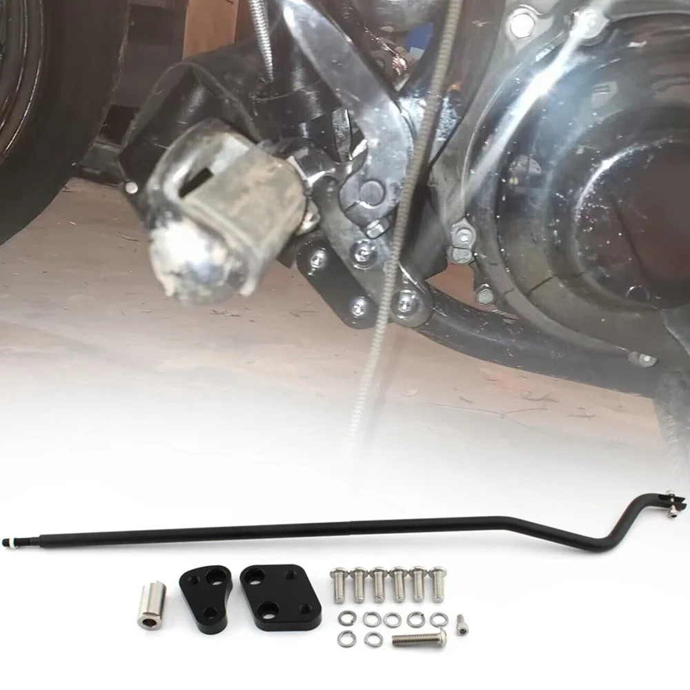 

Motorcycle Front Reduced Reach Heal Toe Gear Shift Forward Control Adapter For Harley Dyna Low Rider Street Bob FatBob 06-17