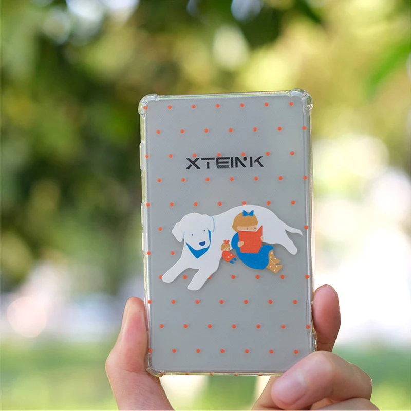 For XTEINK X4 E-Ink Reader Accessories Creative Clear Water Protective Shell Shockproof Drop-resistant Replacement Case
