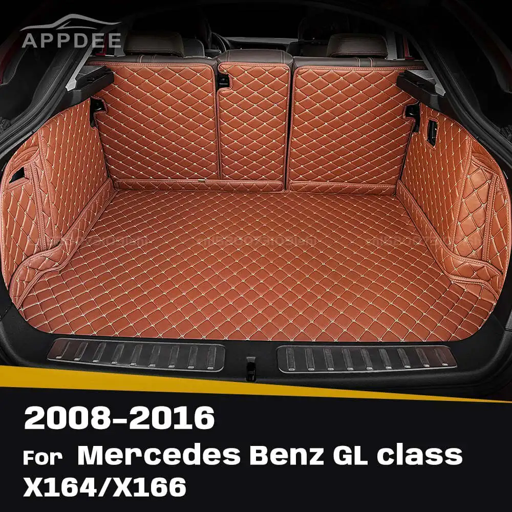 For Mercedes Benz GL class X164 X166（7-seat）Auto Full Coverage Trunk Mat Car Protective Pad Cargo Liner Interior Accessories