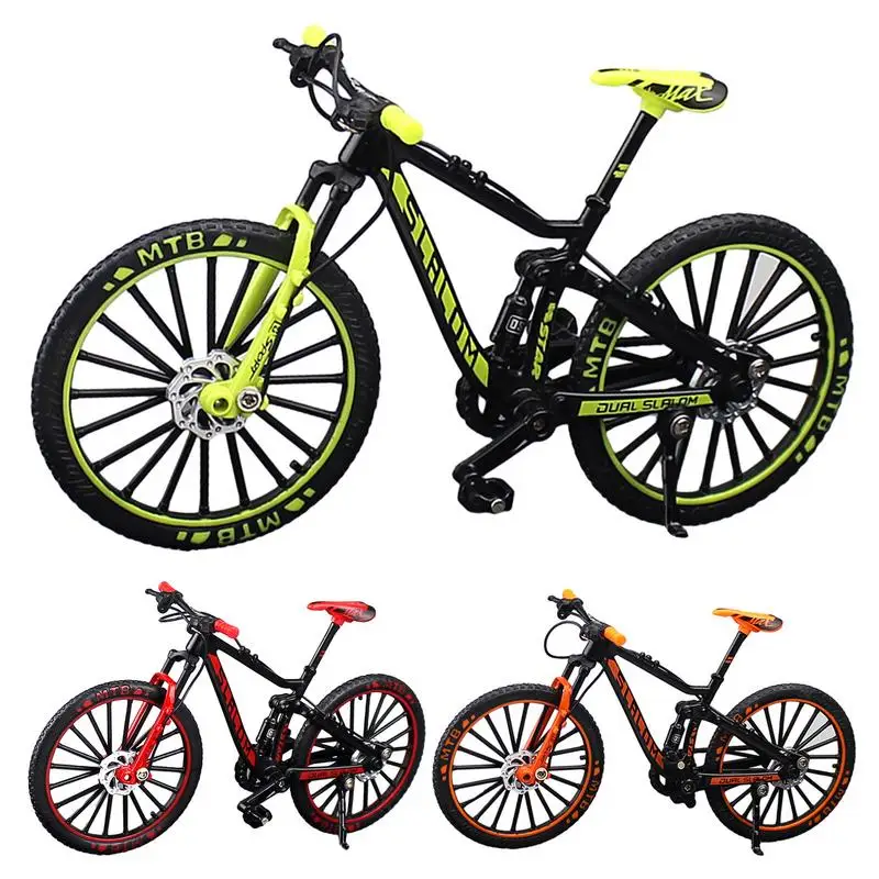 

Mini 1:10 Alloy Bicycle Model Diecast Metal Finger Mountain Bike Racing Toy Bend Road Alloy Finger Bike Toy Simulation Collectio