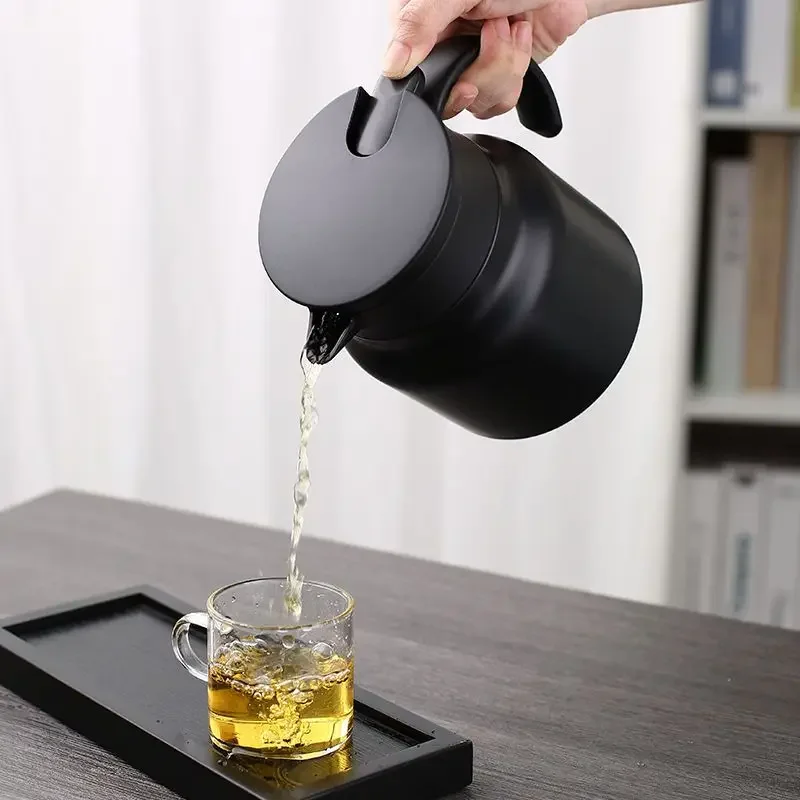 Stainless steel stewed teapot household large capacity with tea insulation kettle outdoor tea kettle coffee pot