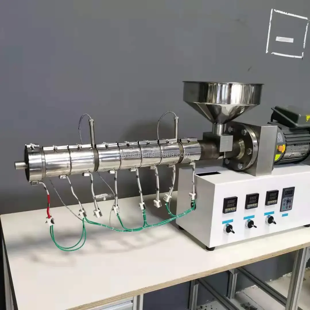 Long LD SJ25 solo single screw   plastic small lab extruder screw extruding machine