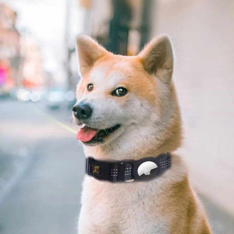 Airtag Dog Collar Adjustable For Apple Airtag Silicone Case Designer Collar For Small Medium Large Dog Pet GPS Accessories