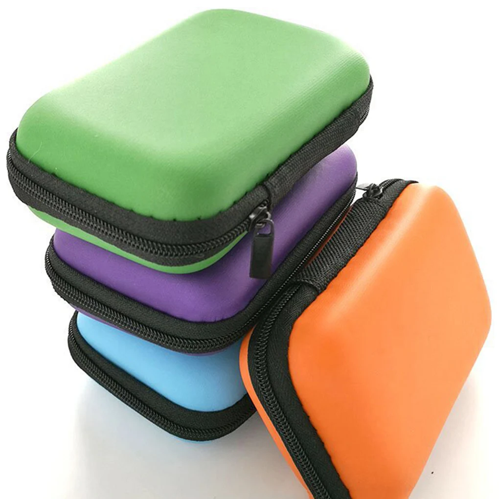 Headphone Storage Bag Charging Case for Earphone Package Zipper Bag Portable Sundries Travel Cable Organizer Electronics Storage