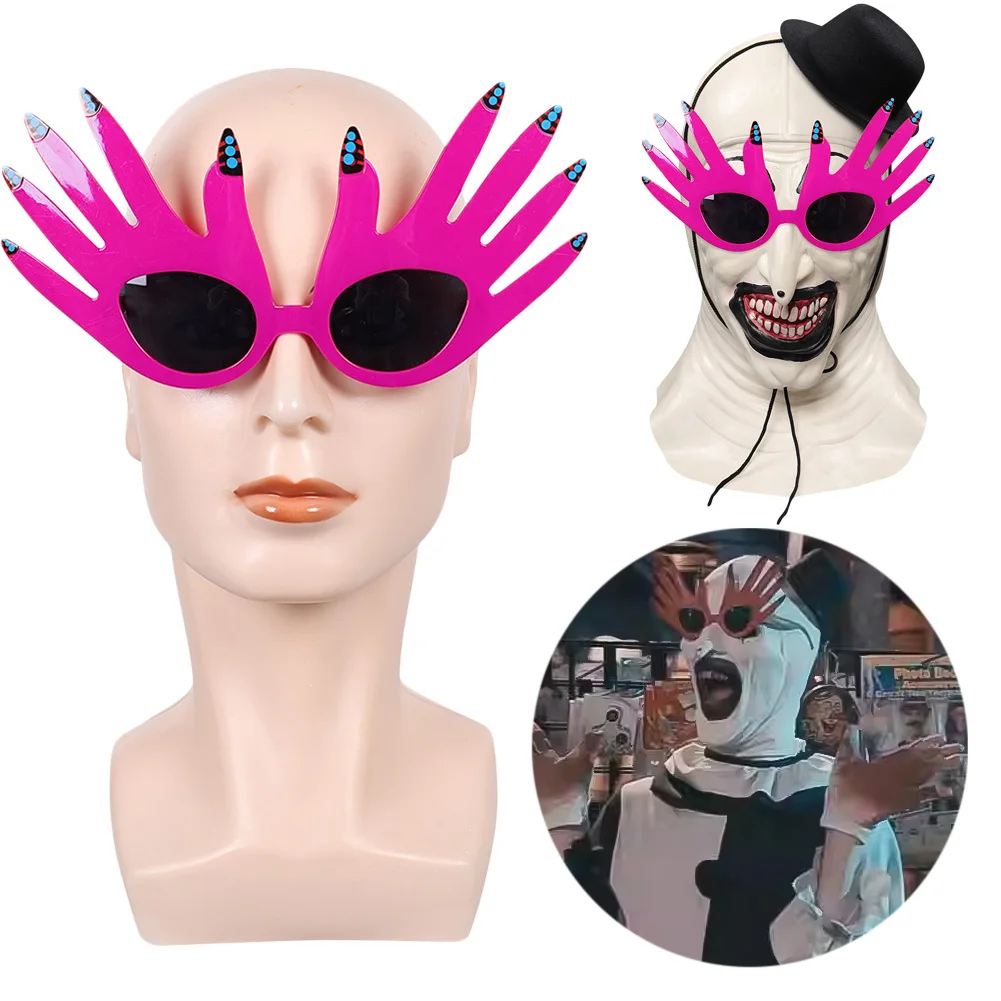 

Нарядное платье, очки клоуна, ручная форма, косплей для мужчин, очки, костюм ужасов, аксессуары для взрослых и мужчин, реквизит