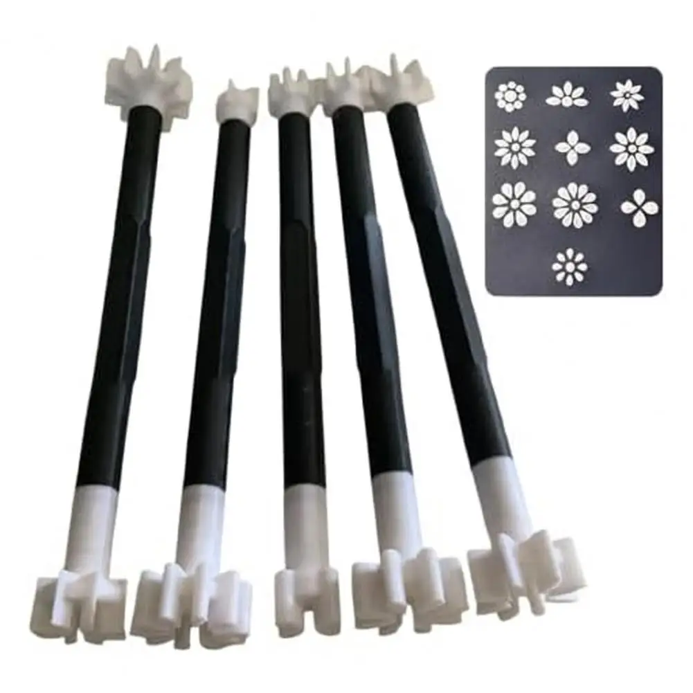 Set di strumenti per punteggiare per nail art Strumenti per timbratura per nail art Set di strumenti per punteggiare floreali floreali per timbratura di graffiti fai da te per principianti