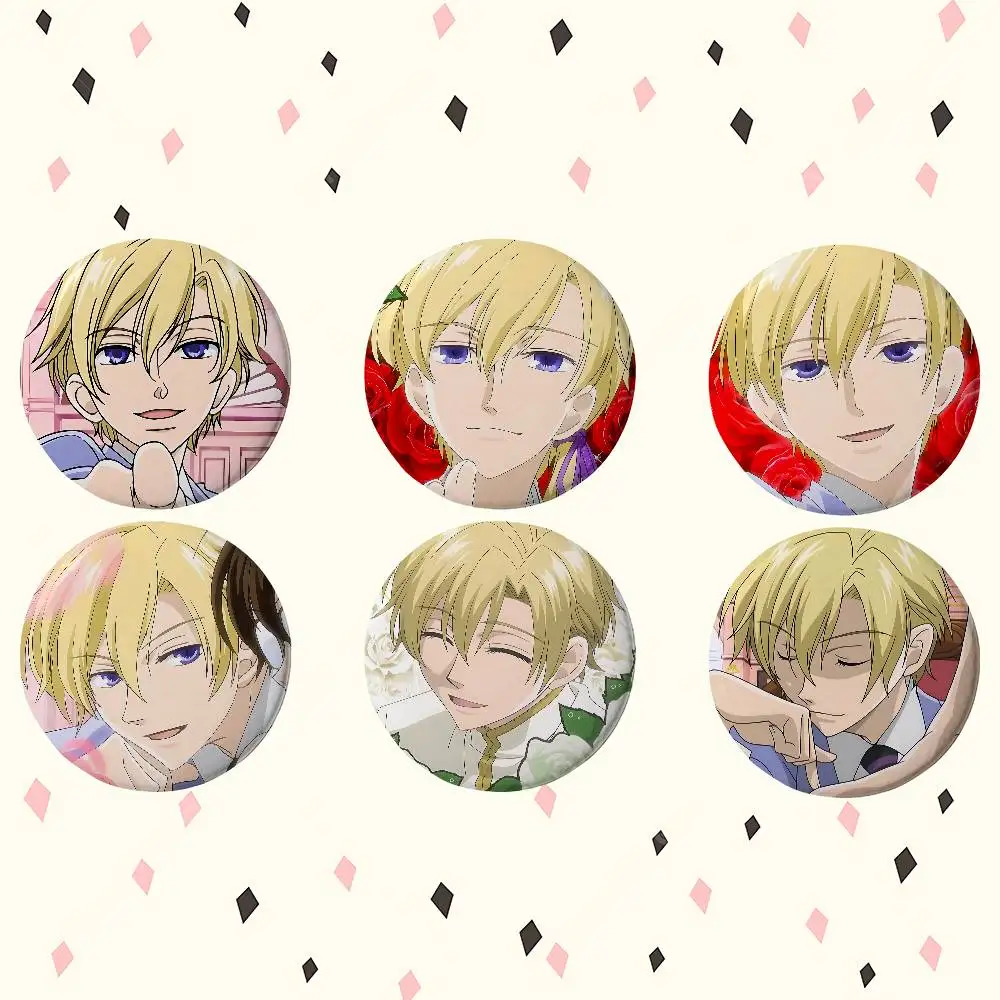 Anime Tamaki Suoh Premium Tinplate Round Lapel Pins: Cute Badge Brooches For Shoulder Bag Accessories, Souvenir Gifts