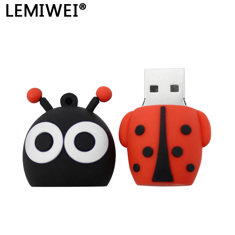 عصا ذاكرة خنفساء لطيفة ، محرك أقراص فلاش USB صغير ، خنفساء يو القرص ، شخصية بندريف ، جديد يو القرص ، 4GB ، 8GB ، 16GB ، 32GB
