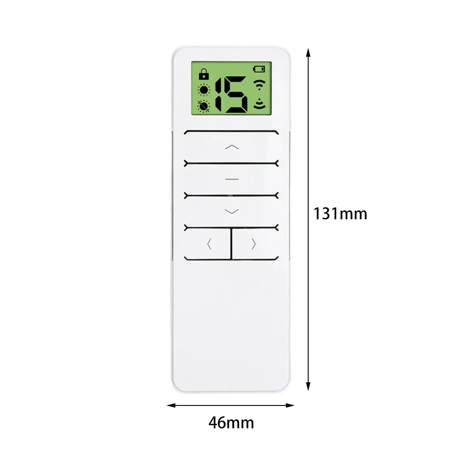 Electric Curtain Remote Control 15 Channel RF Emitter for Motorized Drapery Projector Screen Shade Curtain
