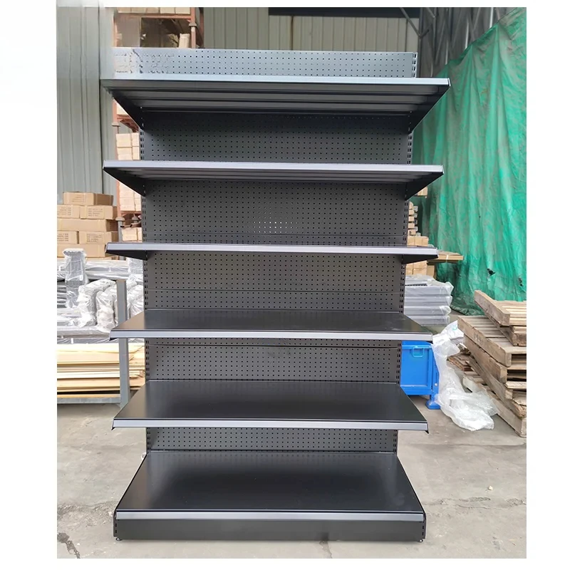 Low Price 2026 Hot Sale Supermarket Gondola Shelf Retail Store Display Rack