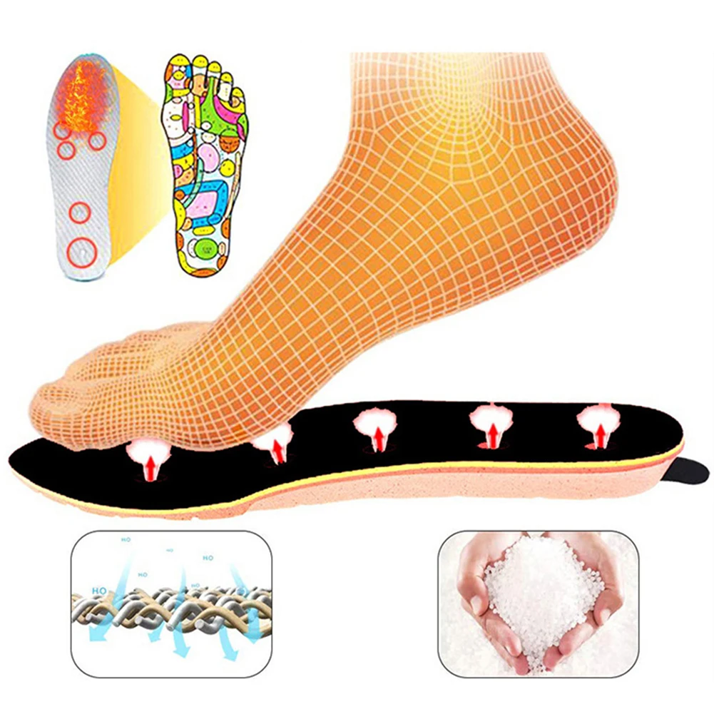 

2000mAh Heating Shoes Pads Feet Warm Socks Mats Electrically Heating Insoles With Remote Control Temperature For Outdoor Camping