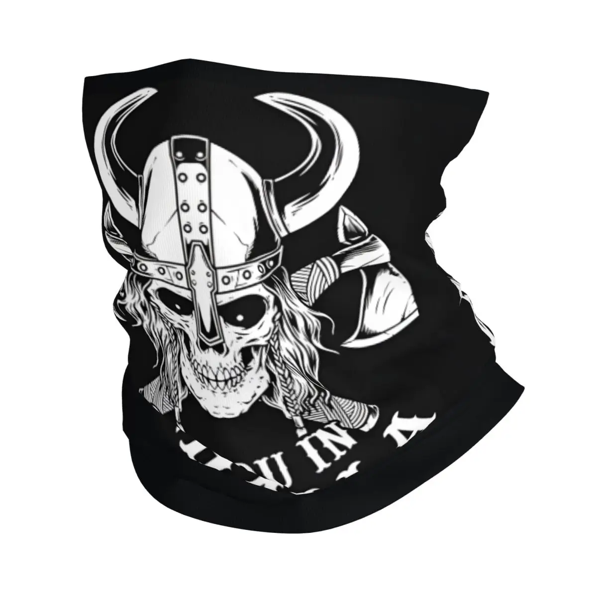 Viking See You In Valhalla Scarf Neckerchief Neck Face Mask Polyester