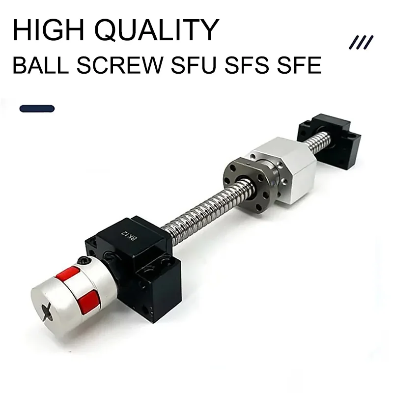 ‌Ball Screw Kit SFU1605/1604/SFU1610/SFE1616/SFS1620 with BK12/BF12 Bearing Mount, Nut Bracket & 30*40 Coupling (10+14mm Bore)