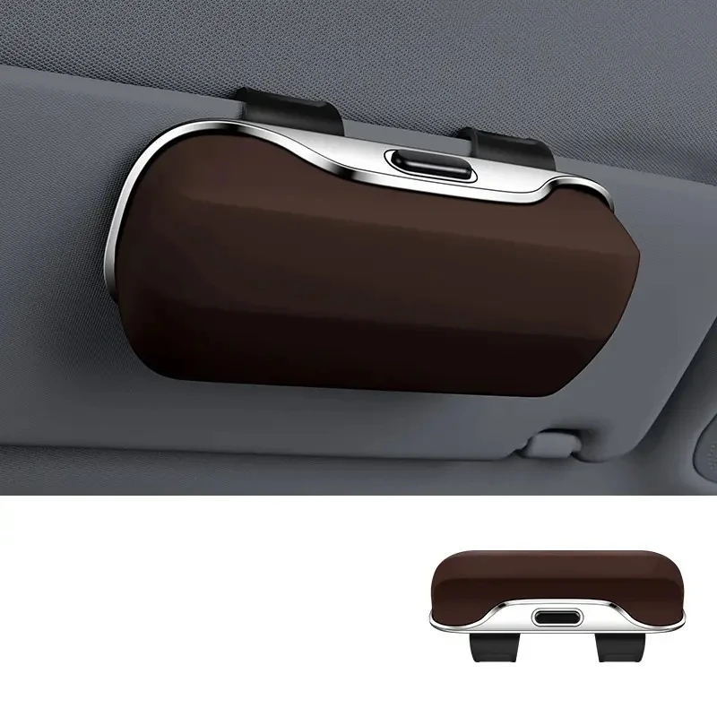 Auto Brillen Box Tragbare Auto Sonnenbrille Halter Im Auto Fahren Gläser Halter Brillen Fall Sonnenblende Auto Linsen Halter – Detail 14